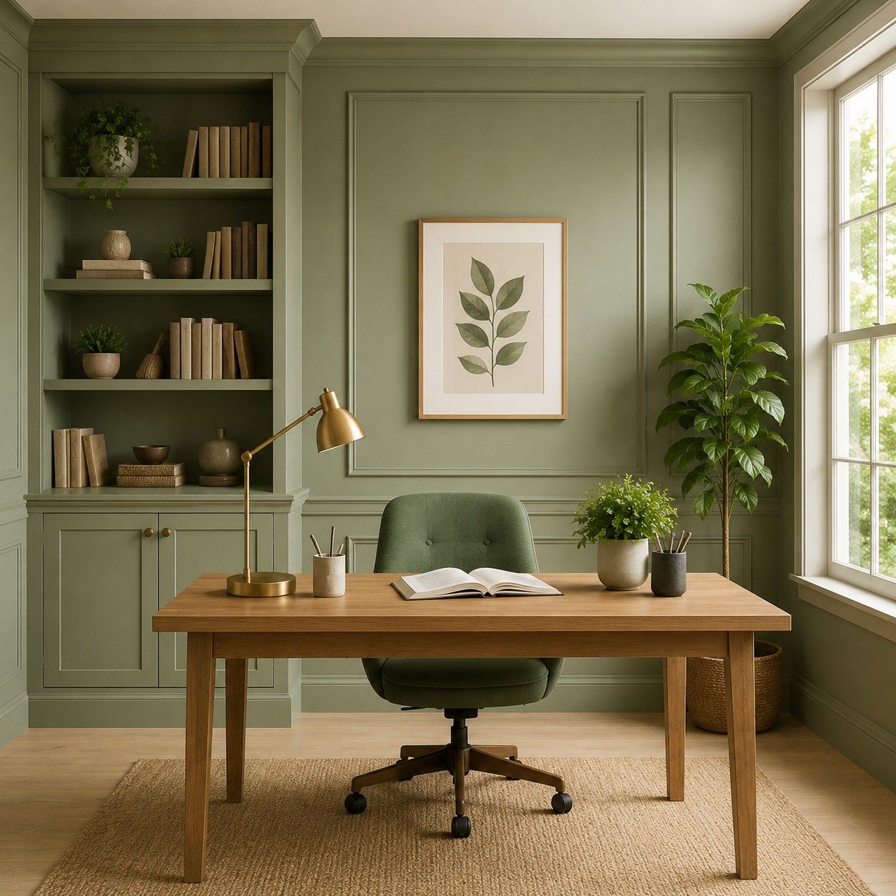 Sage Green Study