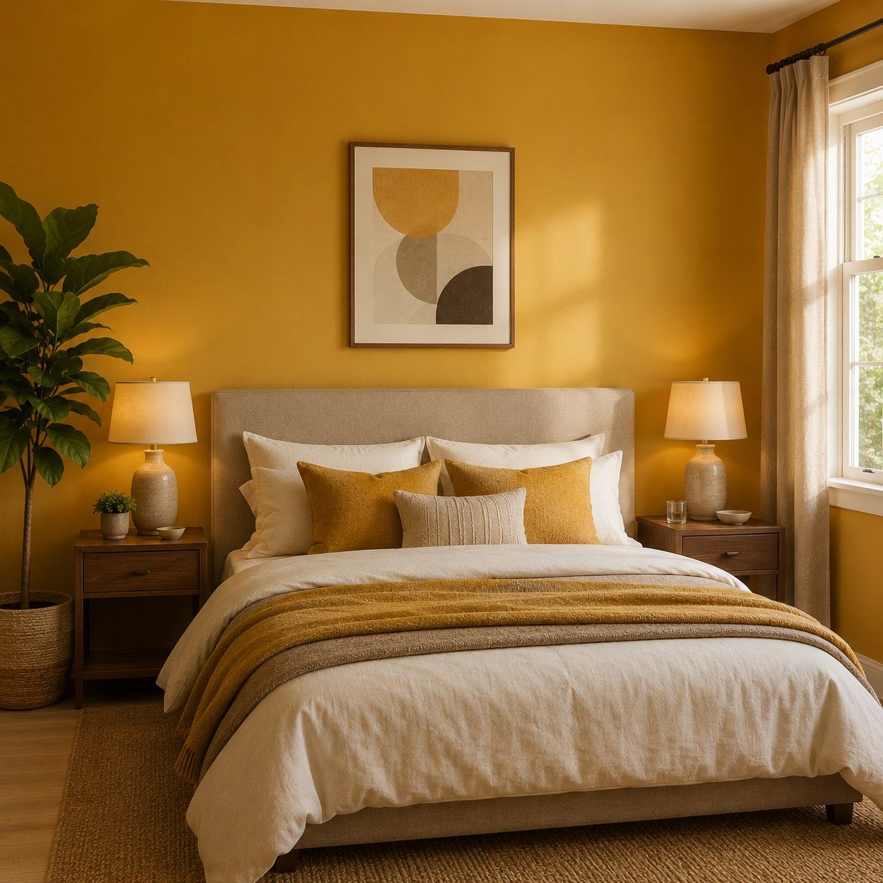 Mustard Yellow Bedroom