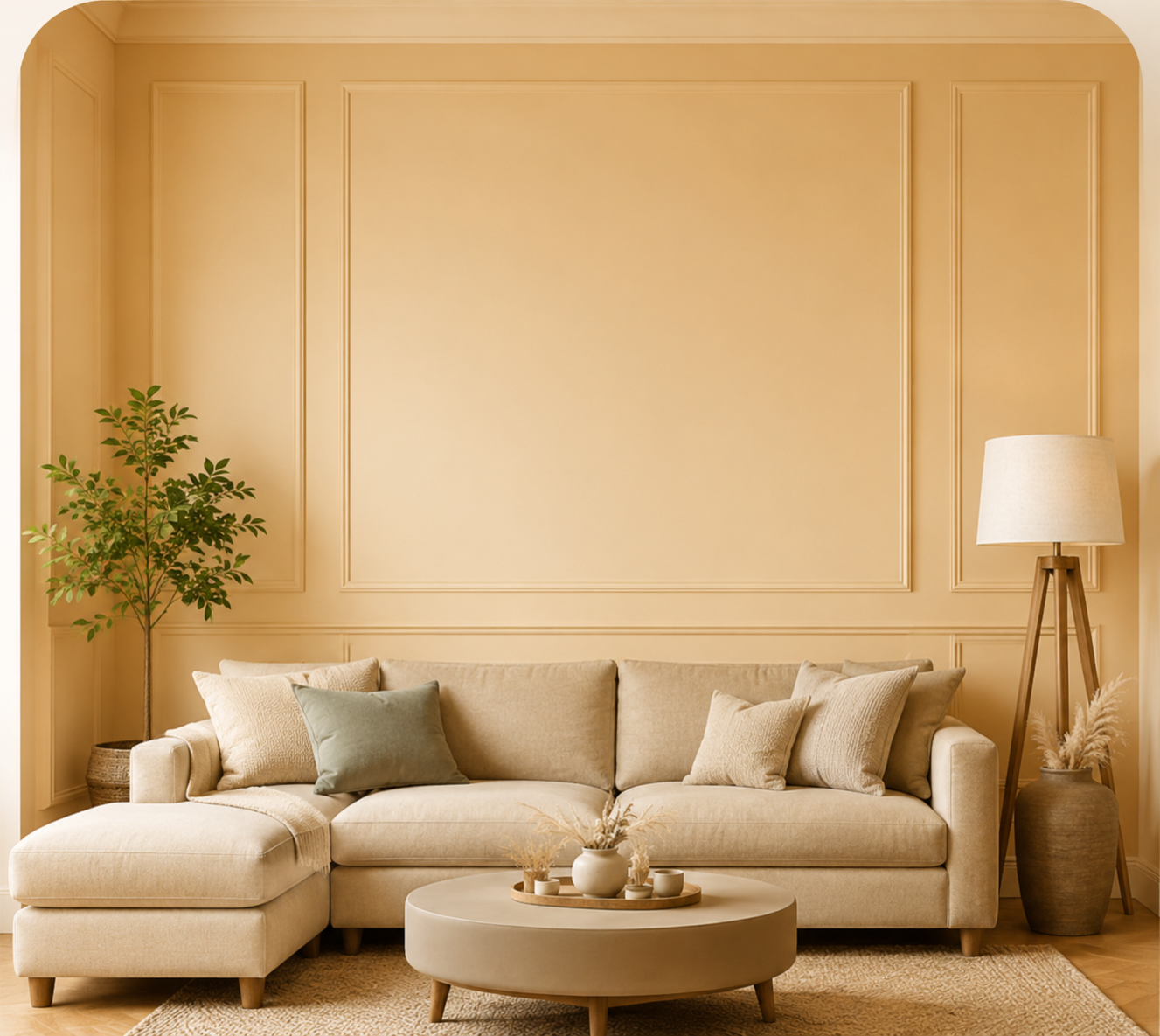 Warm Beige Living Room